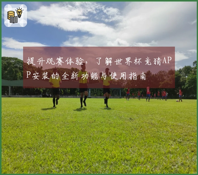 提升观赛体验，了解世界杯竞猜APP安装的全新功能与使用指南